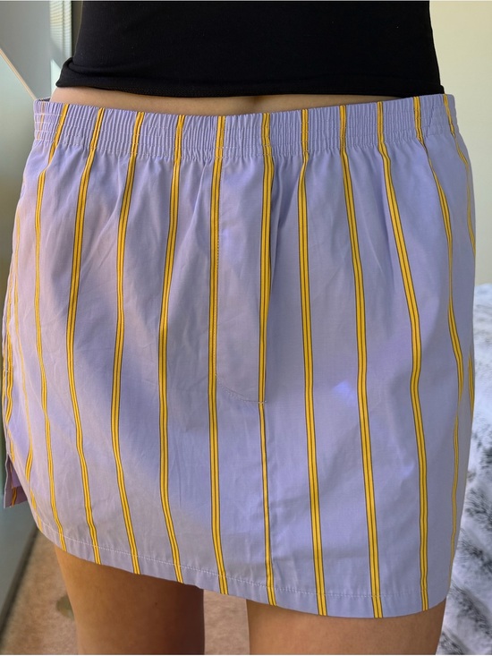 Cissa Dresses & Skirts - CISSA Stripe Cotton Pull-On Miniskirt